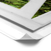 Künstliche Fensteransicht für Mohnfeld-Imitate Poster (Ecke)