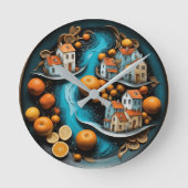 Künstliche Fruchtzeit Runde Wanduhr (Vorderseite)