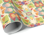 Künstliche Geometrie: farbiges nahtloses Muster Geschenkpapier (Rolleneckpunkt)