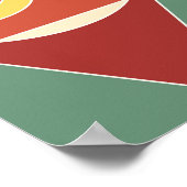 Künstliche Geometrie: farbiges nahtloses Muster Poster (Ecke)
