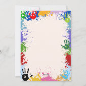 Künstliche Handmalerei Geburtstagsparty Einladung (Rückseite)