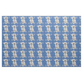 Künstliche Hunde - Maltesisch v2 Stoff (Fat Quarter (45,7 x 55,9 cm))