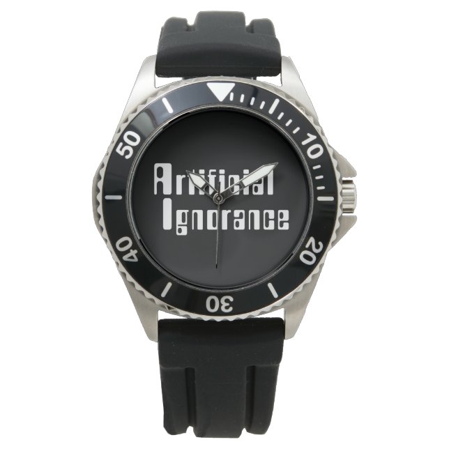 Künstliche Ignoranz Armbanduhr (Vorderseite)