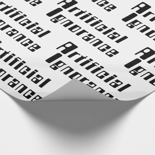 Künstliche Ignoranz Geschenkpapier (Ecke)