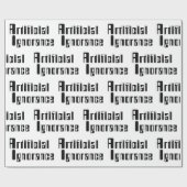 Künstliche Ignoranz Geschenkpapier (Flach)