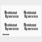 Künstliche Ignoranz Rechteckiger Aufkleber (Blatt)