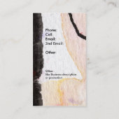 Künstliche, individuell anpassbare Visitenkarte na (Rückseite)