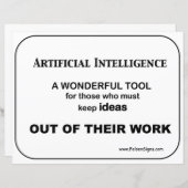 Künstliche Intelleignung - Poster (Vorne/Hinten)