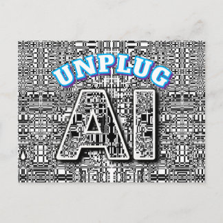 KÜNSTLICHE INTELLIGENZ ABKOPPELN  POSTKARTE
