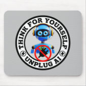 Künstliche Intelligenz - AI Mousepad abstecken (Vorne)