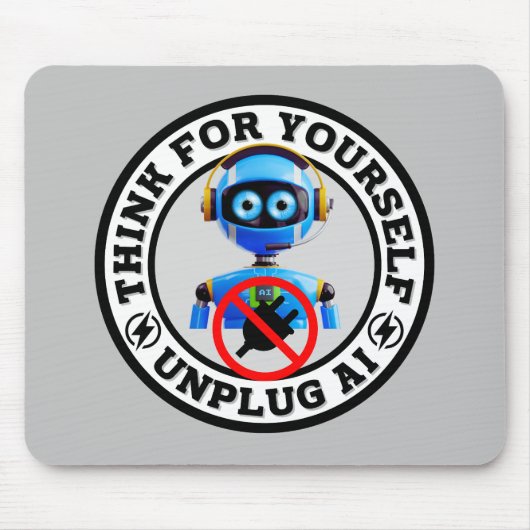 Künstliche Intelligenz - AI Mousepad abstecken (Vorne)