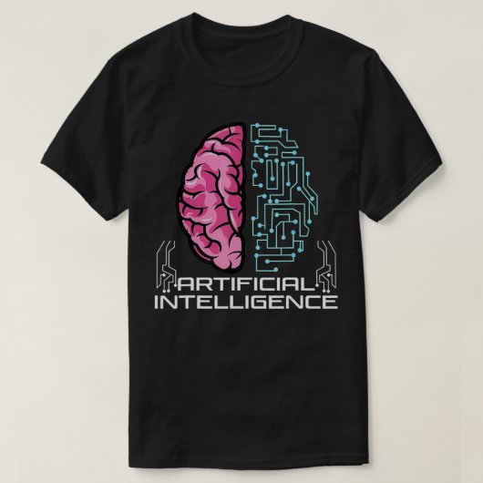 Künstliche Intelligenz AI Robot AI T-Shirt (Design vorne)