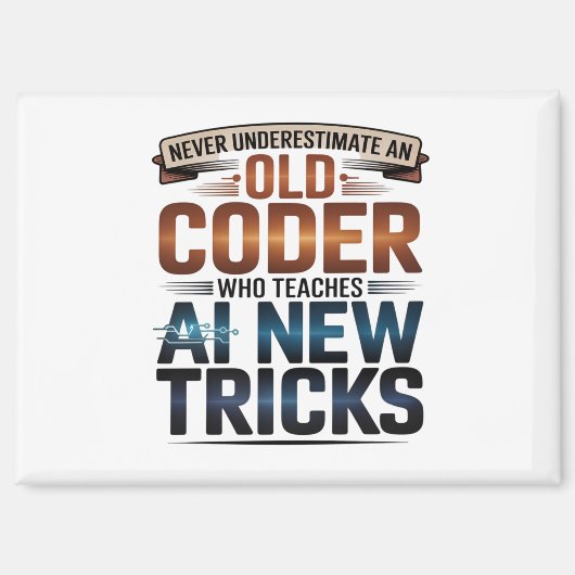 Künstliche Intelligenz Altecoderdesign Magnet (Vorderseite)