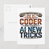 Künstliche Intelligenz Altecoderdesign Postkarte (Vorne/Hinten)