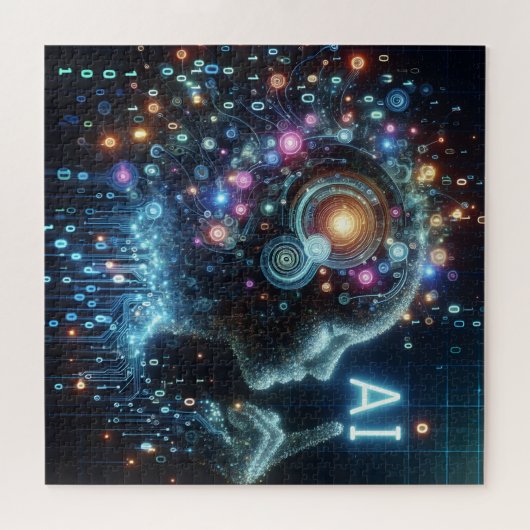 Künstliche Intelligenz, Conceptual Illustration. Puzzle (Horizontal)