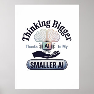 Künstliche Intelligenz denkt mehr Spaß Poster