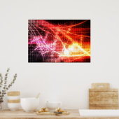 Künstliche Intelligenz der Selbstlerntechnologie Poster (Küche)