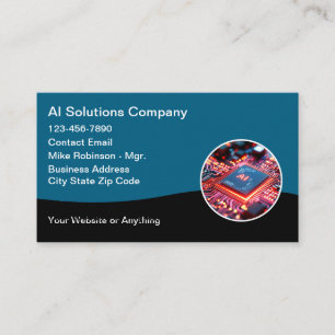 Künstliche Intelligenz-Dienstleistungen Neue Visit Visitenkarte
