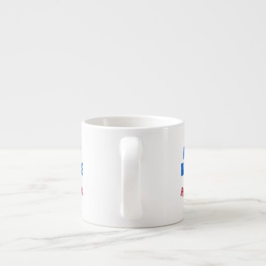 Künstliche Intelligenz, echter Spaß.w White BG Espressotasse (Rückseite)