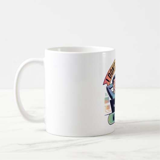 Künstliche Intelligenz funktioniert klüger Kaffeetasse (Links)