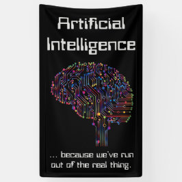 Künstliche Intelligenz gegen wirkliche Dinge Banner