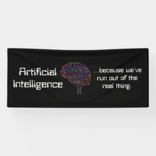 Künstliche Intelligenz gegen wirkliche Dinge Banner