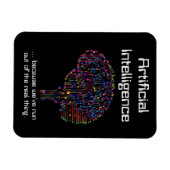 Künstliche Intelligenz gegen wirkliche Dinge Magnet (Horizontal)