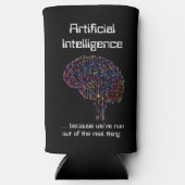 Künstliche Intelligenz gegen wirkliche Dinge Selters Dosenkühler (Vorderseite)