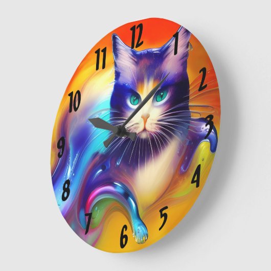 Künstliche Intelligenz Große Wanduhr (Winkel)