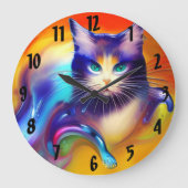 Künstliche Intelligenz Große Wanduhr (Vorderseite)