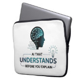 Künstliche Intelligenz Intelligentes Design Laptopschutzhülle (Vorderseite Links)