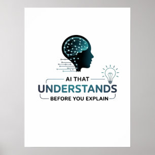 Künstliche Intelligenz Intelligentes Design Poster