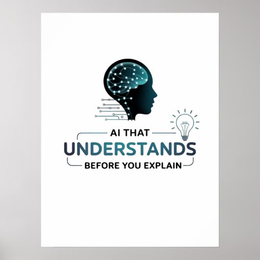 Künstliche Intelligenz Intelligentes Design Poster (Vorne)