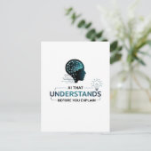 Künstliche Intelligenz Intelligentes Design Postkarte (Stehend Vorderseite)
