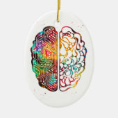 Künstliche Intelligenz Keramik Ornament (Vorne)