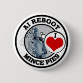Künstliche Intelligenz (KI) - Liebe Mince Pies Button (Vorderseite)