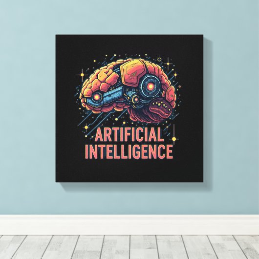 Künstliche Intelligenz Leinwand (Insitu (Holzboden))