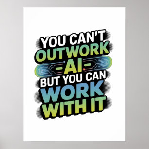 Künstliche Intelligenz mit künstlicher Intelligenz Poster