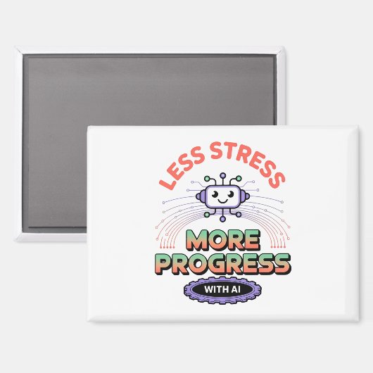 Künstliche Intelligenz Mode Robotics Mens Top Magnet (Vorderseite/Rückseite)