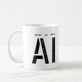 Künstliche Intelligenz modern und einfach Kaffeetasse (Links)