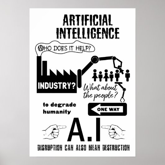 Künstliche Intelligenz Poster (Vorne)