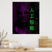 Künstliche Intelligenz Poster (Küche)