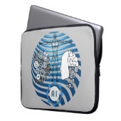 Künstliche Intelligenz, Roboter, Zukunft von Cybor Laptopschutzhülle (Vorderseite Links)