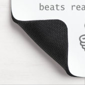 künstliche Intelligenz schlägt wirkliche Dummheit Mousepad (Ecke)