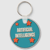 Künstliche Intelligenz Schlüsselanhänger (Rückseite)