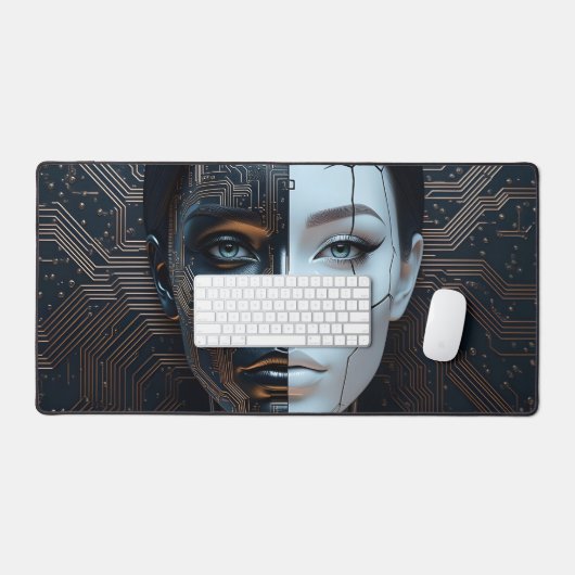 Künstliche Intelligenz Schreibtischunterlage (Tastatur & Maus)