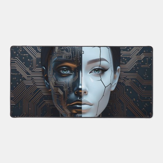 Künstliche Intelligenz Schreibtischunterlage (Vorderseite)