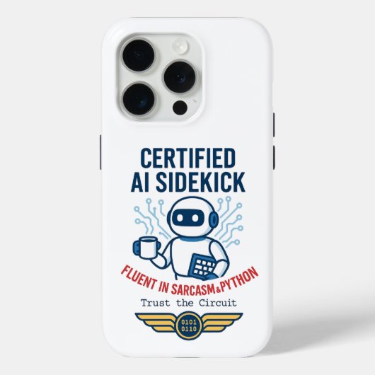 Künstliche Intelligenz Sidekick Funny Design Case-Mate iPhone Hülle (Rückseite)