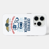 Künstliche Intelligenz Sidekick Funny Design Case-Mate iPhone Hülle (Rückseite (Horizontal))
