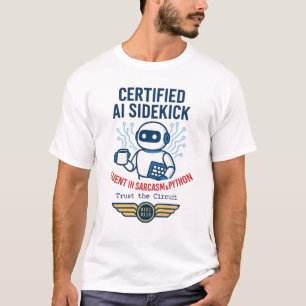 Künstliche Intelligenz Sidekick Funny Design T-Shirt